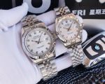 ROLEX Sapphire Glass Japan Imported Chips White Black Couple Watch